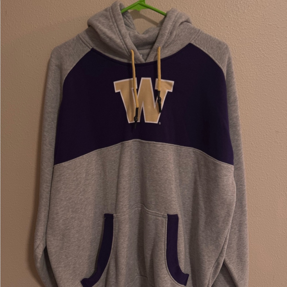 Washington Huskies Champion Gray and Purple Athletic Hoodie